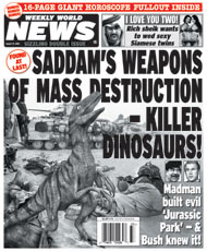 Saddam's Weapons of Mass Destruction - Killer Dinosaurs!